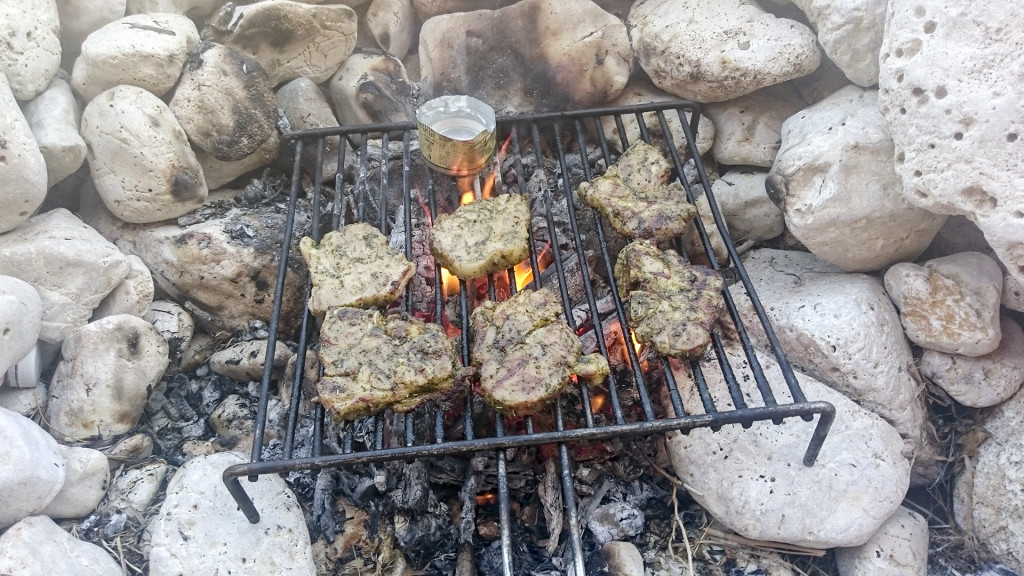 Heerlijk BBQ'en op de rotsen!