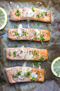 pasta met zalm en citroensaus